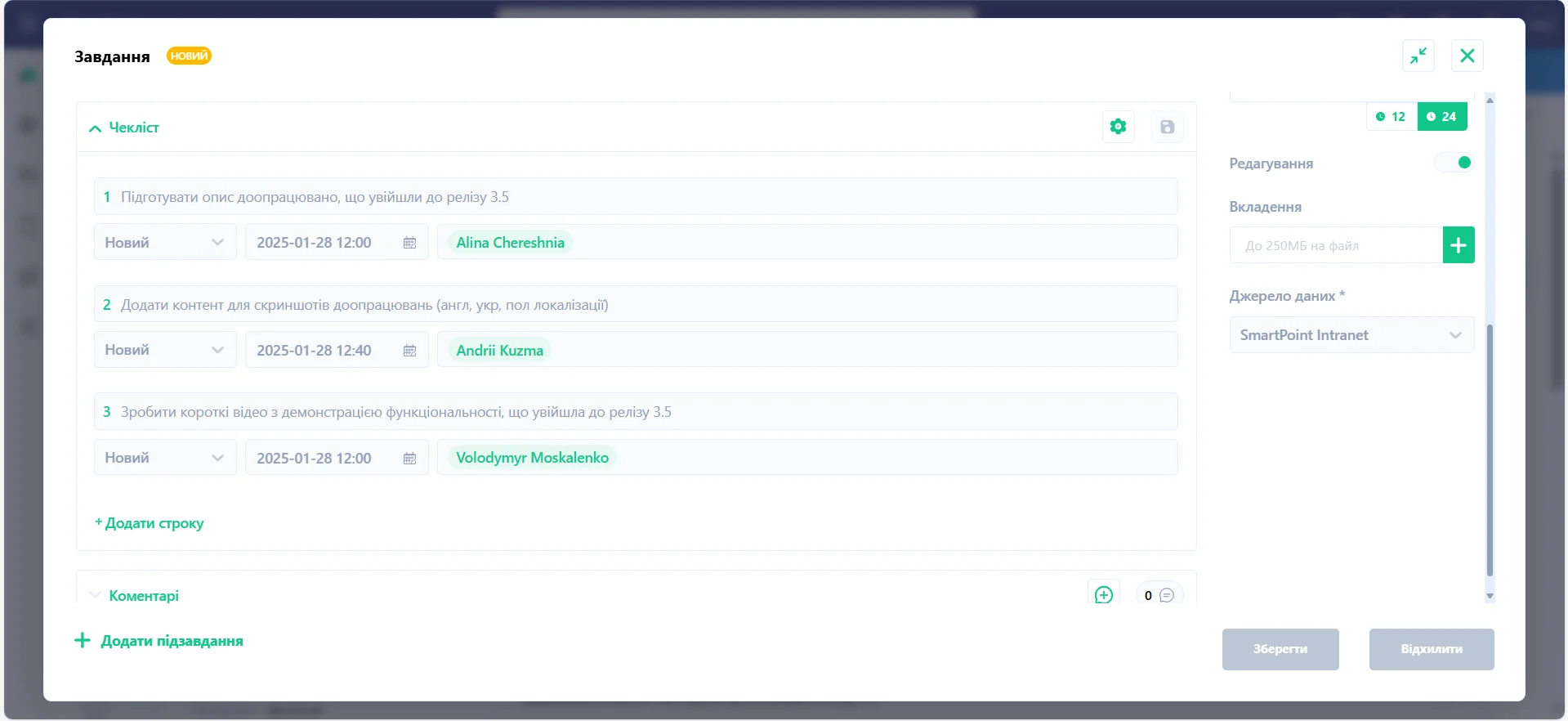 Checklist UA
